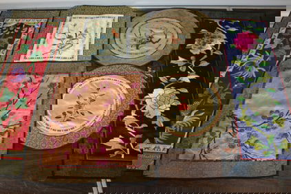 Group of Chinese Embroidery Pieces