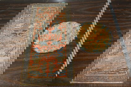 Two Chinese Silk Embroidery Pieces
