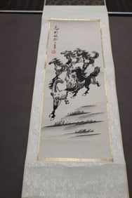 Chinse Scroll of Horses