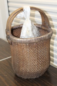 Large Bamboo Basket.
