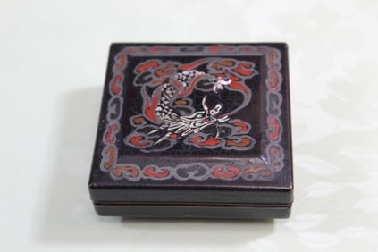 Japanese Lacquer Box with Mother-of-pearl Inlay