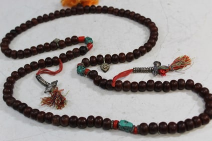 Tibetan Buddhist Prayer's Beaded Necklace
