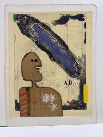 James Coignard, "Presence" signed limited edition carborundum etching