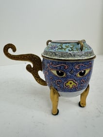 Chinese enamel incense burner