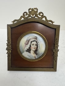 Miniature portrait painting of Madame Charlotte Carday