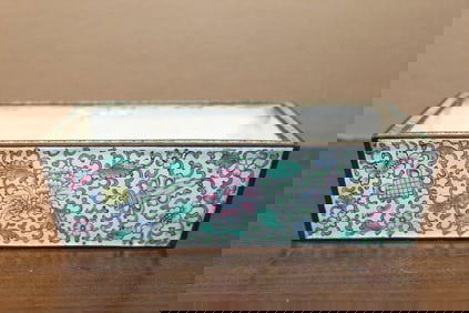 Chinese enamel bulb dish