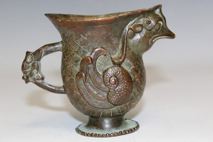 Chinese Bronze Libation Cup
