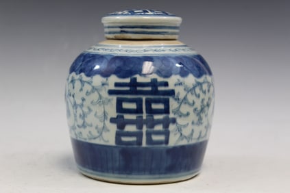 Chinese Blue and White Porcelain Jar