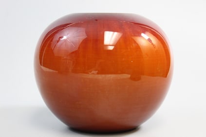 Brown Glazed Rockwood Porcelain Jar