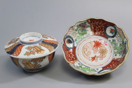 Two Japanese Imari Bowls