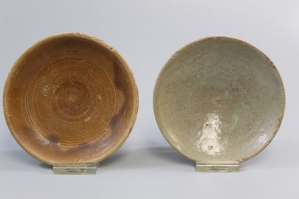 Two Chinese Glazed Pottery Bowls