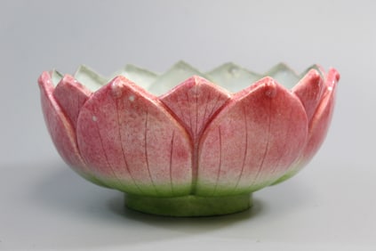 Chinese Enamel Lotus Bowl