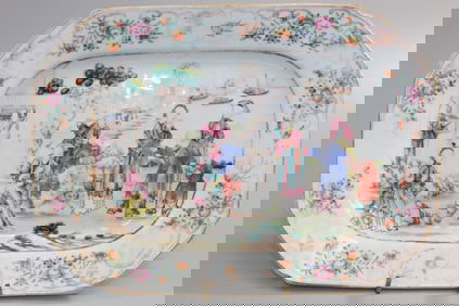 Chinese Export Famille Rose Porcelain Plate