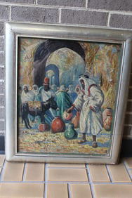 Old Oil on Canvas Painting