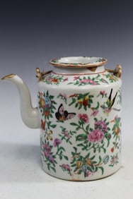Chinese Famille Rose Porcelain Teapot