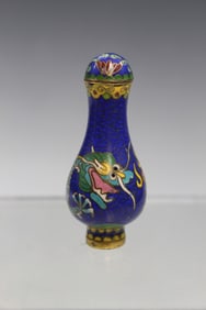 Chinese Cloisonne Snuff Bottle