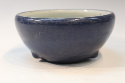 Chinese Cobalt Blue Glazed Porcelain Incense Burner