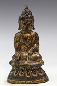 Chinese Gilt Bronze Buddha Statue