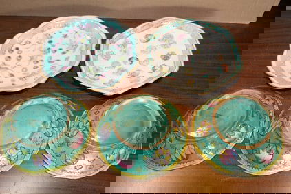 Five Chinese Famille Rose Porcelain Dishes