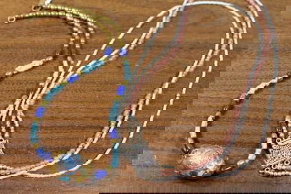 Two Silver Beaded Necklaces