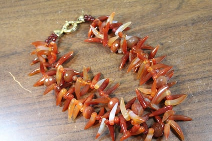 Carnelian Drops Necklace