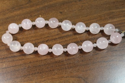 Rose Quartz Beads Necklace