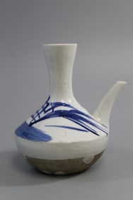 Japanese blue and white porcelain ewer