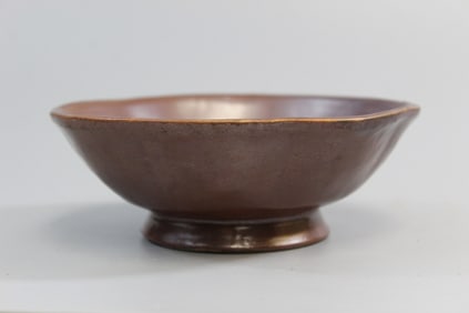 Chinese brown glazed porcelain bowl
