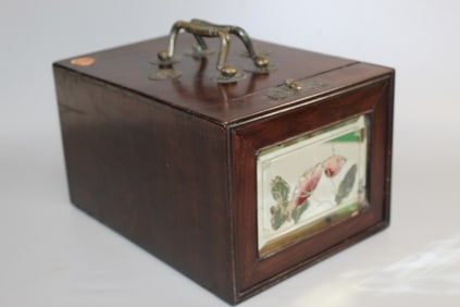 Chinese Hardwood Dresser Box
