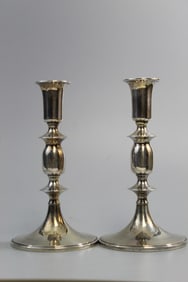 Pair of Weighted Sterling Silver Candle Holders