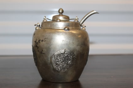 Silver wine pot