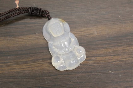 Chinese carved pendant of Guanyin