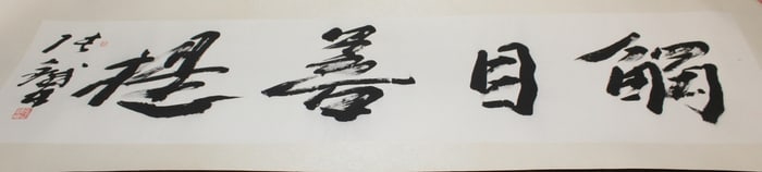 Chinese calligraphy, by Zhang Tielin