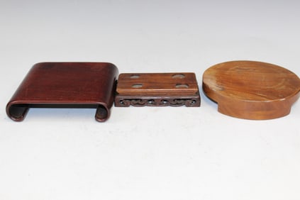 Three Chinese Wood Stands