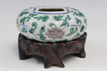 Chinese Doucai Porcelain Water Coupe