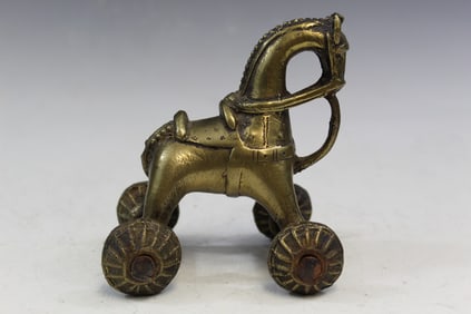 Brass Temple Toy Horse
