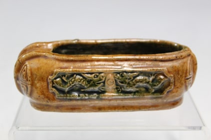 Chinese Sancai Pottery Water Coupe