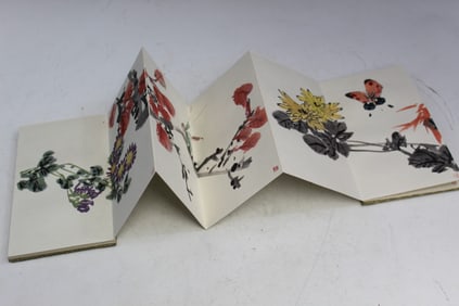 Chinese Watercolor Painting of Flowers Album