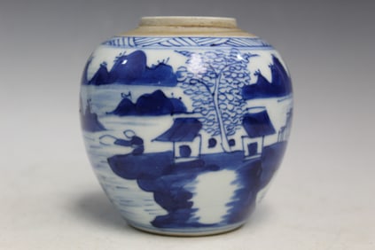 Chinese Blue and White Porcelain Jar