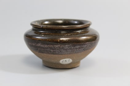 Chinese Brown Glazed Pottery Small Jar