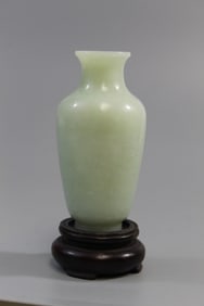 Chinese Celadon Jade Vase