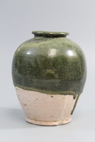 Chinese Green Glazed Jar