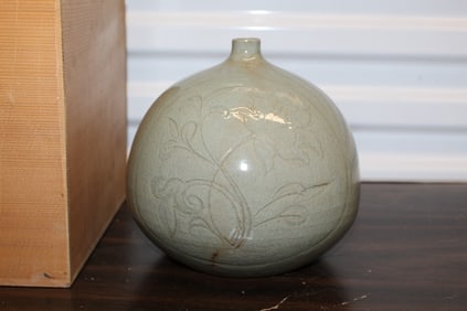 Japanese Celadon Vase