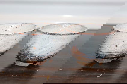 Two Japanese Hagi Ware Pottery Cups