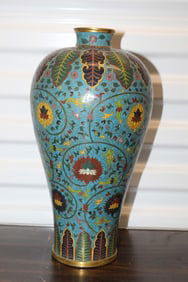 Chinese Cloisonne Meiping Vase
