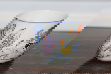 Chinese Famille Rose Chicken Cup