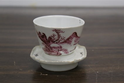 Chinese Porcelain Teacup with Holder