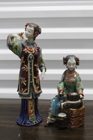 Two Chinese Porcelain Figures