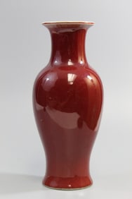 Chinese Ox-blood Glaze Porcelain Vase
