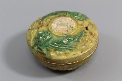 Chinese Sancai Pottery Box